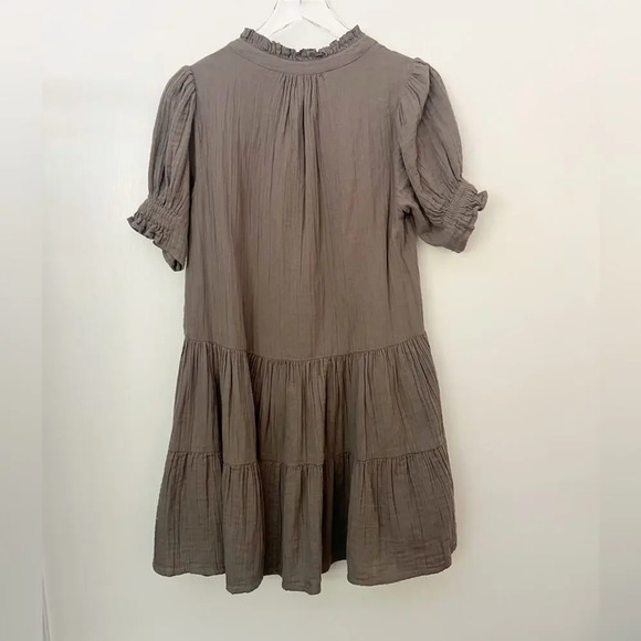 APIECE APART Las Alturas Mini Dress in Morel Brown size Small - Picture 6 of 11